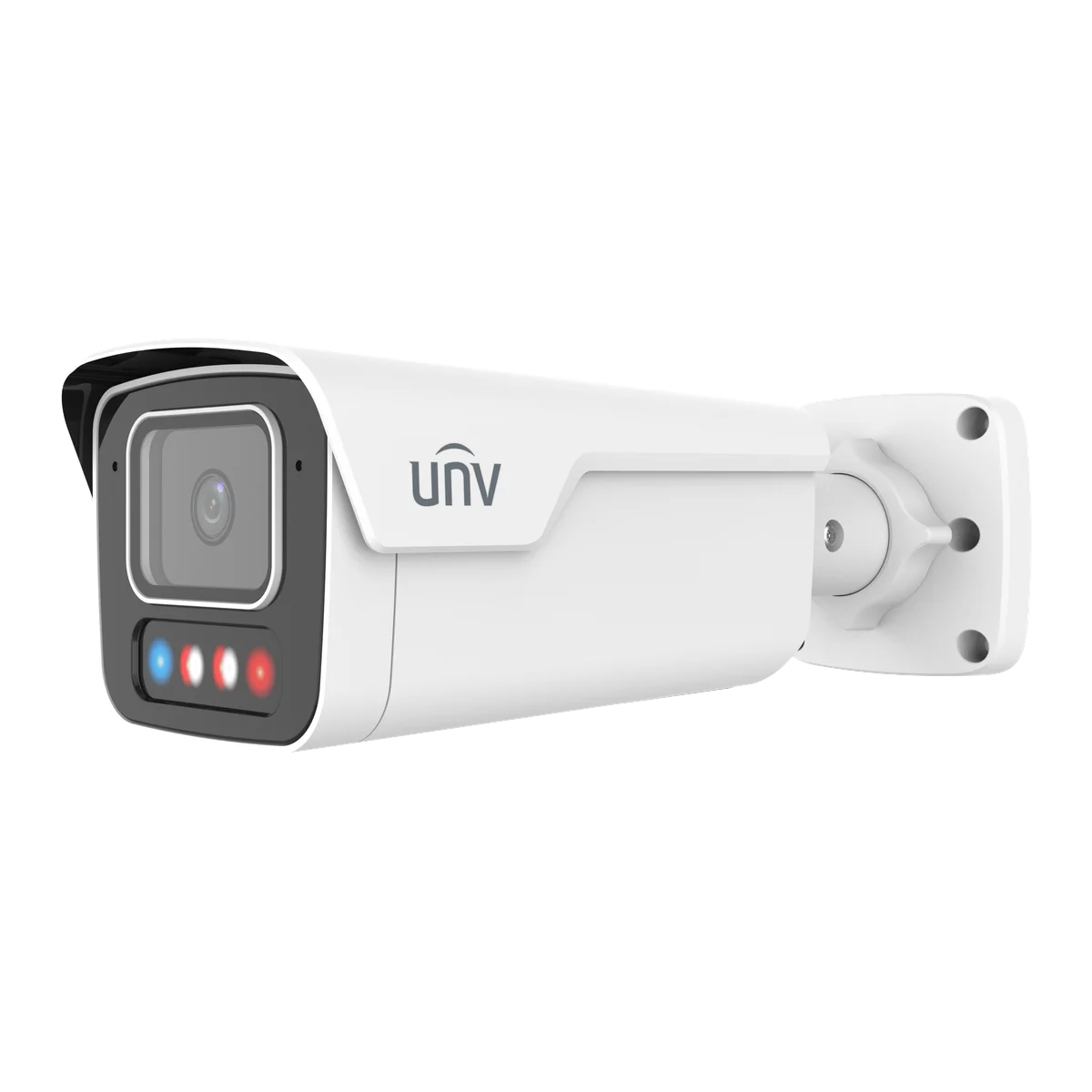 Cámara IP tipo bala 4 MP lente 2.8 mm Tri-Guard doble luz Uniview IPC2B14SE-ADF28KMC-WP-I1