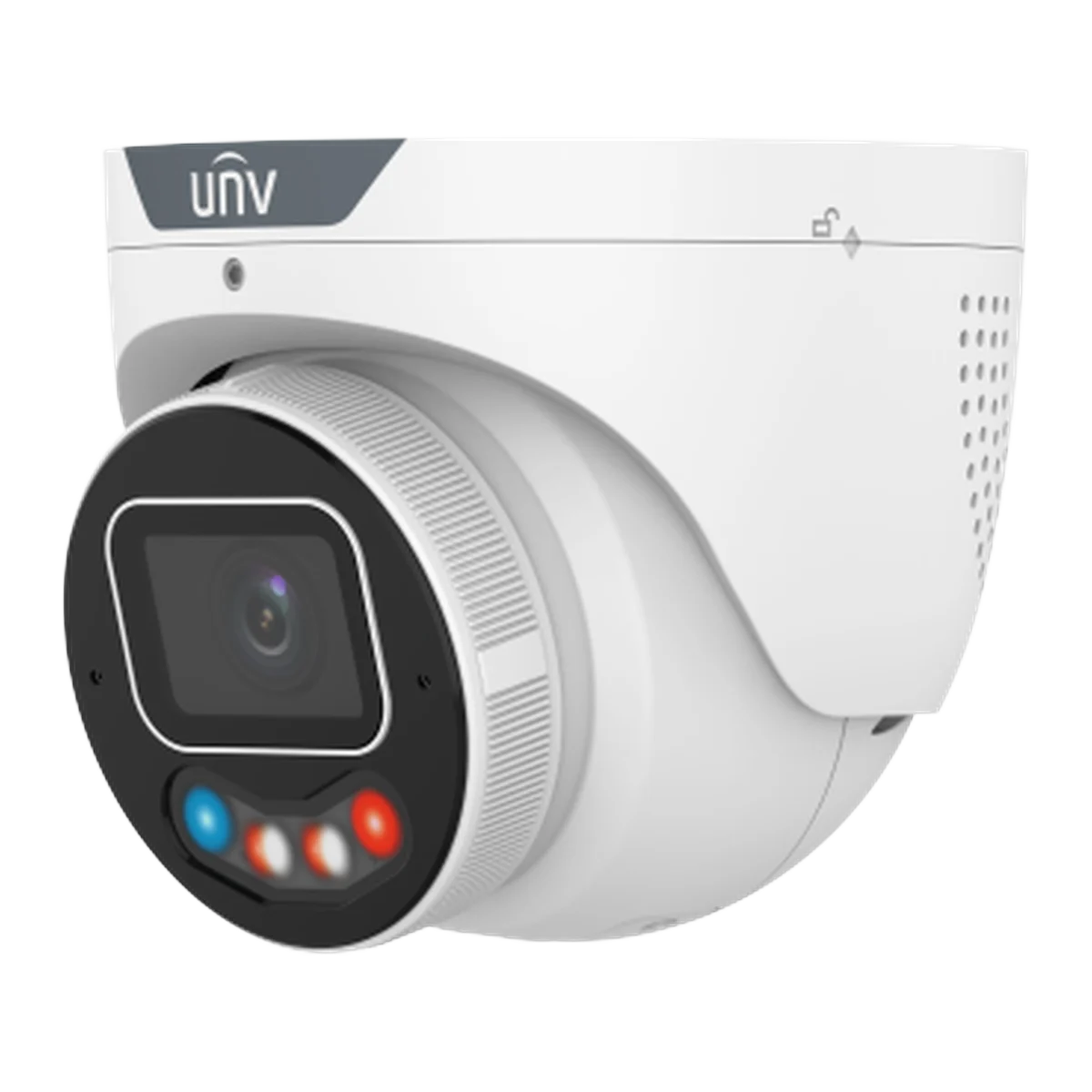 Cámara IP torreta 4 MP lente 2.8 mm doble luz con alerta Uniview IPC3634SE-ADF28KMC-WP-I1