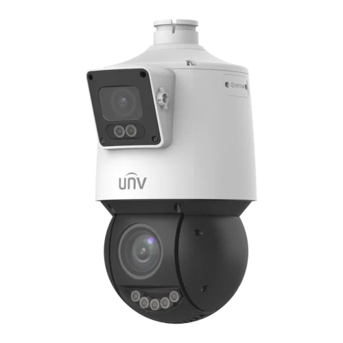 Cámara IP multisensor panorámica 4 MP con PTZ zoom 25x ColorHunter Uniview IPC94144SFW-X25-F40C