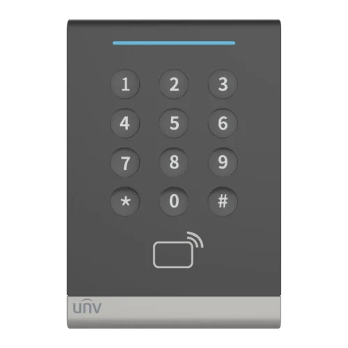 Lector de tarjetas con teclado para control de acceso Uniview OEC-R3H-MK