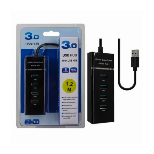 Hub Multipuertos USB 3.0 SP-239 – Expansor de 4 Puertos de Alta Velocidad