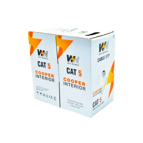 Cable UTP Categoría 5E 100% Cobre Wire Interior o Exterior