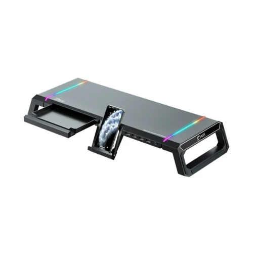 Soporte versátil para monitor o laptop BRJR-016 RGB Hub-Stand