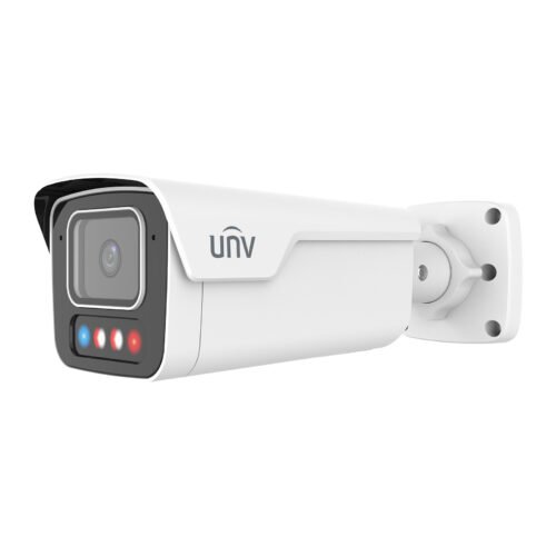 Cámara IP tipo bala 4 MP lente 2.8 mm Tri-Guard doble luz Uniview IPC2B14SE-ADF28KMC-WP-I1