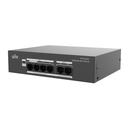 Switch PoE Gigabit 6Ch Uniview NSW2100-6GT-POE-IN
