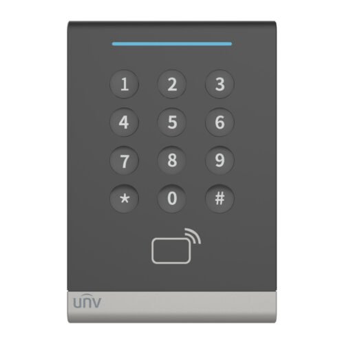 Lector de tarjetas con teclado para control de acceso Uniview OEC-R3H-MK