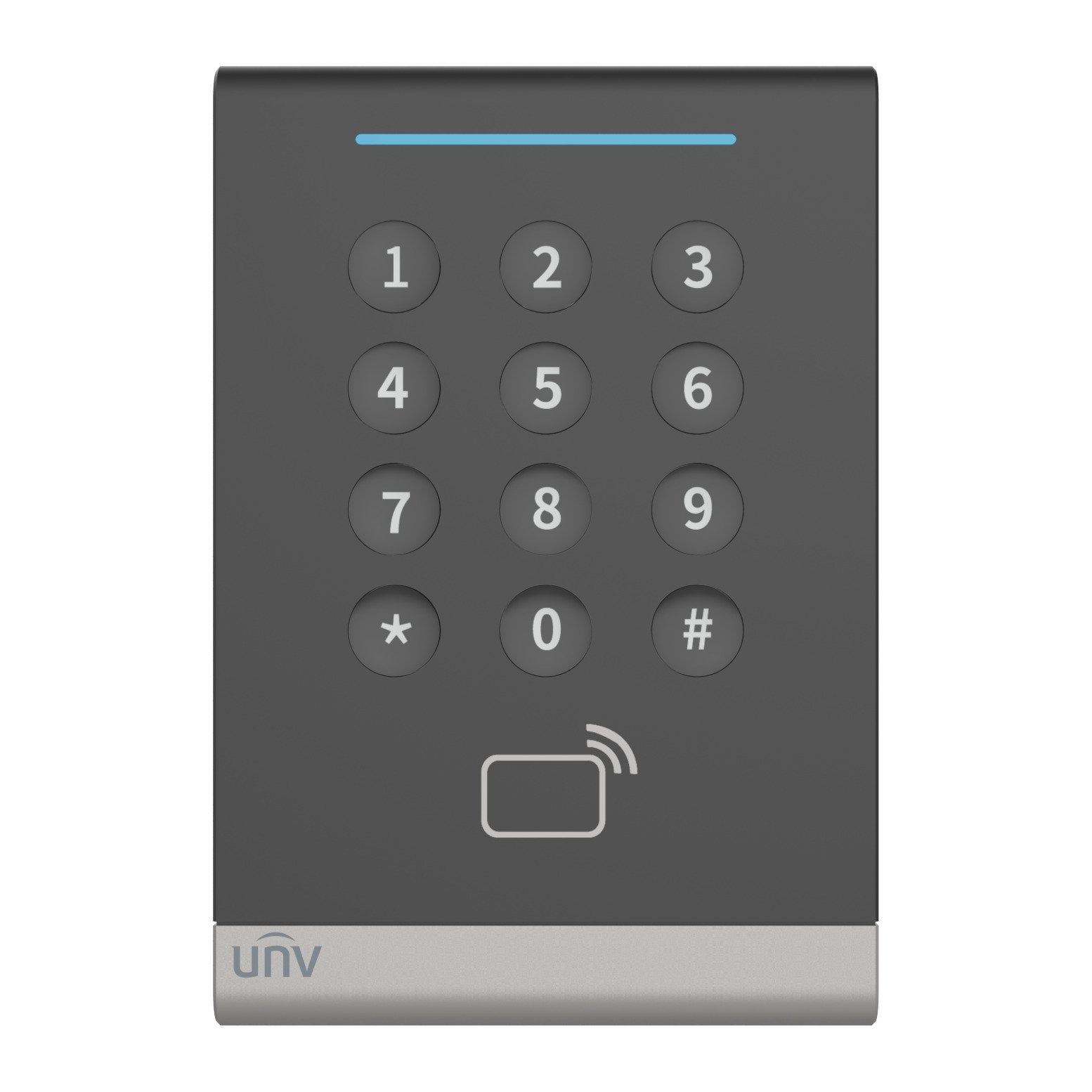Lector de tarjetas con teclado para control de acceso Uniview OEC-R3H-MK