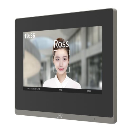 Terminal de control de acceso con pantalla para interior Uniview OEI-372S-H-W