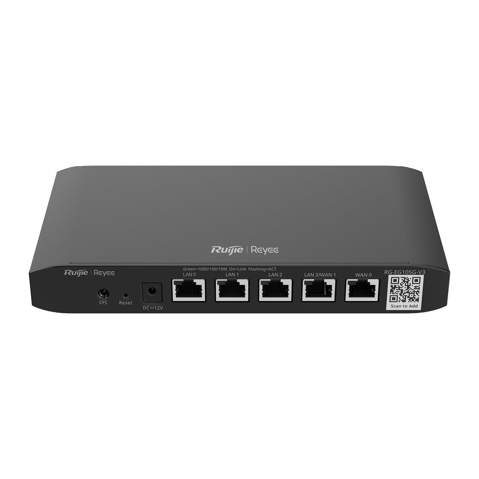 Router Gigabit de 5 puertos con gestión desde la nube Reyee RG-EG105G-V3